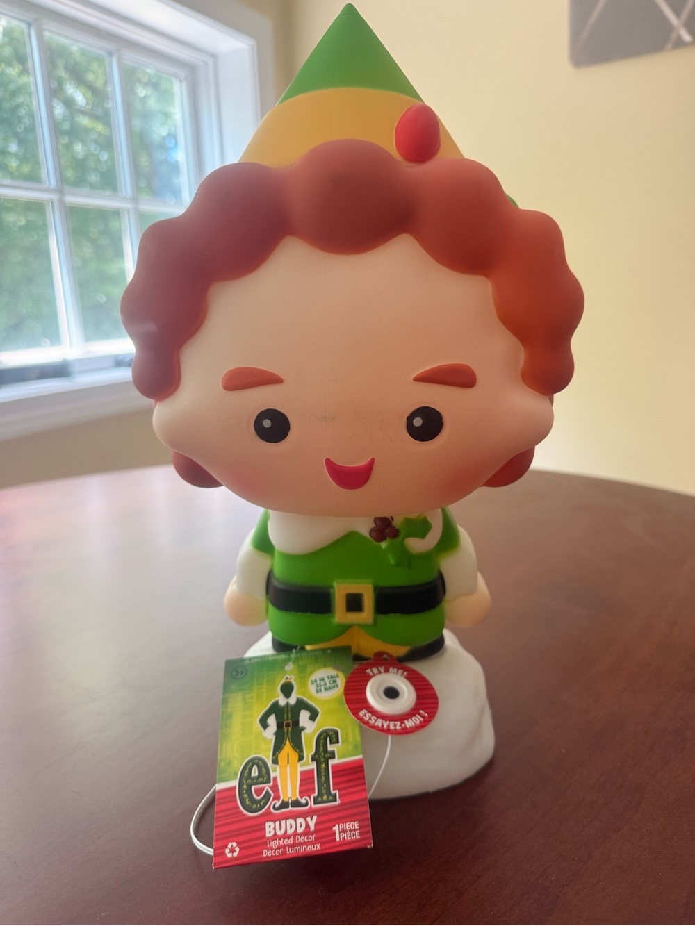 ELF Buddy Light-Up Plush Figure in Green and Red